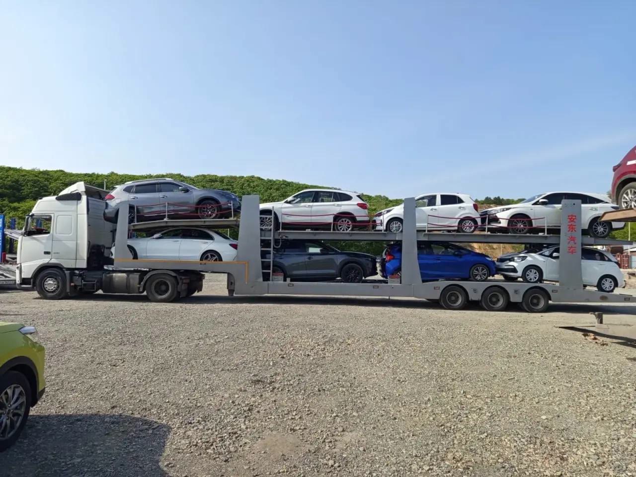Погрузка новых автомобилей